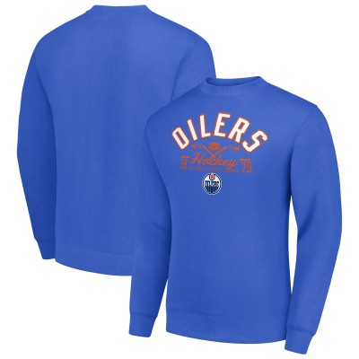 Кофта Edmonton Oilers Starter Royal Stick And Puck Logo Fleece