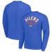 Кофта Edmonton Oilers Starter Royal Stick And Puck Logo Fleece