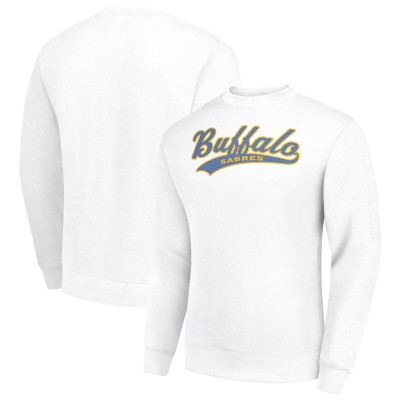 Buffalo Sabres Starter White Tailsweep City Pullover Sweatshirt