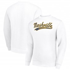 Nashville Predators Starter White Tailsweep City Pullover Sweatshirt