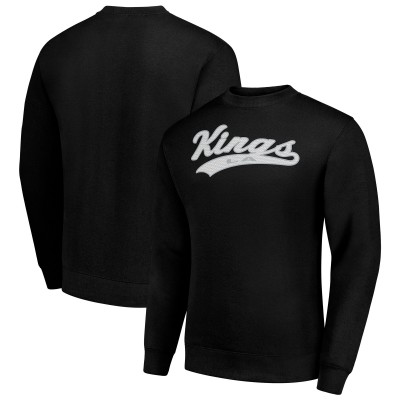 Los Angeles Kings Starter Black Tailsweep City Pullover Sweatshirt