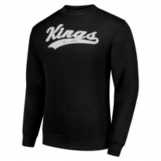 Los Angeles Kings Starter Black Tailsweep City Pullover Sweatshirt