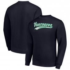 Vancouver Canucks Starter Navy Tailsweep City Pullover Sweatshirt