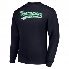 Vancouver Canucks Starter Navy Tailsweep City Pullover Sweatshirt