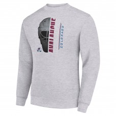 Кофта Colorado Avalanche Starter Heather Gray Half Helmet Team Logo