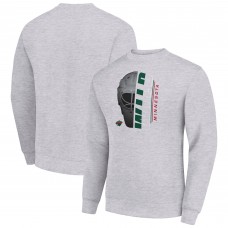 Кофта Minnesota Wild Starter Heather Gray Half Helmet Team Logo