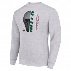 Кофта Minnesota Wild Starter Heather Gray Half Helmet Team Logo