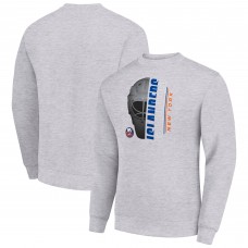 Кофта New York Islanders Starter   Half Helmet Team Logo - Heather Gray