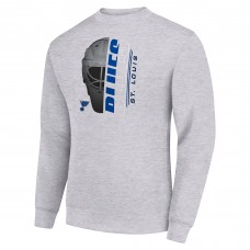 Кофта St. Louis Blues Starter   Half Helmet Team Logo - Heather Gray