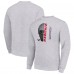 Washington Capitals Starter Heather Gray Half Helmet Team Logo Pullover Sweatshirt
