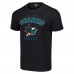 San Jose Sharks Starter Black Logo T-Shirt