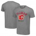 Calgary Flames Starter Heather Gray Logo T-Shirt