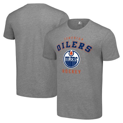 Футболка Edmonton Oilers Starter Heather Gray Logo