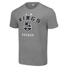 Los Angeles Kings Starter Heather Gray Logo T-Shirt Los Angeles Kings Starter Heather Gray Logo T-Shirt