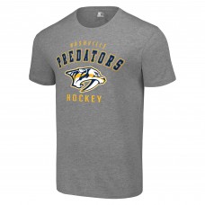 Nashville Predators Starter Heather Gray Logo T-Shirt