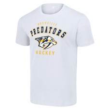 Nashville Predators Starter White Logo T-Shirt