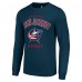 Футболка с длинным рукавом Columbus Blue Jackets Starter Logo - Navy