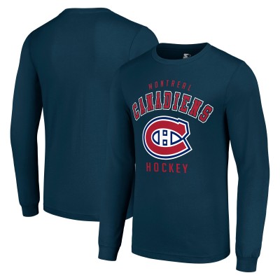 Футболка с длинным рукавом Montreal Canadiens Starter Navy Logo