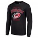 Carolina Hurricanes Starter Black Logo Long Sleeve T-Shirt