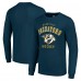 Nashville Predators Starter Navy Logo Long Sleeve T-Shirt