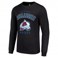 Футболка с длинным рукавом Colorado Avalanche Starter Black Logo