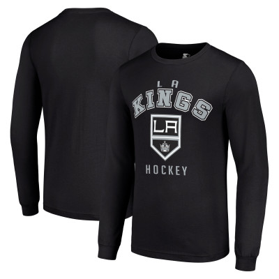 Los Angeles Kings Starter Black Logo Long Sleeve T-Shirt
