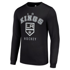 Los Angeles Kings Starter Black Logo Long Sleeve T-Shirt