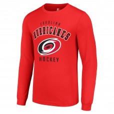 Футболка с длинным рукавом Carolina Hurricanes Starter Red Logo