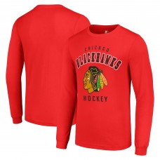 Футболка с длинным рукавом Chicago Blackhawks Starter Logo - Red
