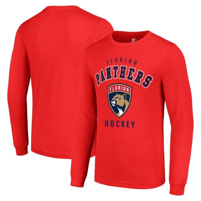 Футболка с длинным рукавом Florida Panthers Starter Logo - Red