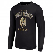 Vegas Golden Knights Starter Black Logo Long Sleeve T-Shirt