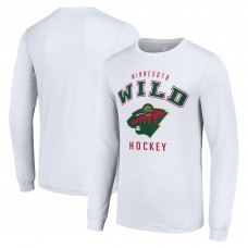 Футболка с длинным рукавом Minnesota Wild Starter White Logo
