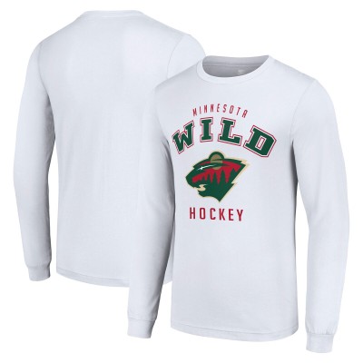 Футболка с длинным рукавом Minnesota Wild Starter White Logo