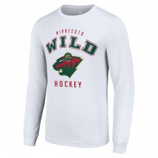Футболка с длинным рукавом Minnesota Wild Starter White Logo