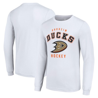 Футболка с длинным рукавом Anaheim Ducks Starter White Logo