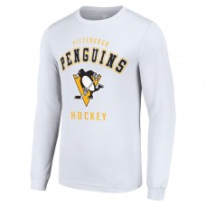 Футболка с длинным рукавом Pittsburgh Penguins Starter White Logo