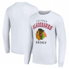 Футболка с длинным рукавом Chicago Blackhawks Starter Logo - White