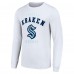 Футболка с длинным рукавом Seattle Kraken Starter Logo - White