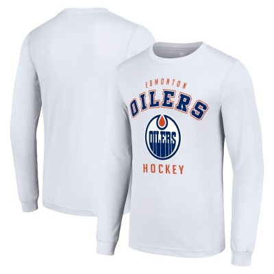 Футболка с длинным рукавом Edmonton Oilers Starter White Logo
