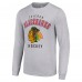 Футболка с длинным рукавом Chicago Blackhawks Starter Logo - Heather Gray