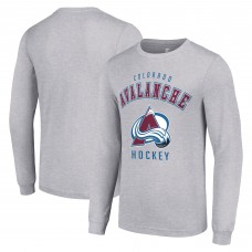 Футболка с длинным рукавом Colorado Avalanche Starter Heather Gray Logo