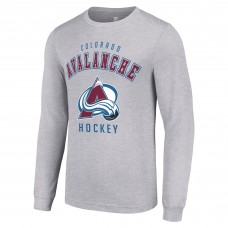 Футболка с длинным рукавом Colorado Avalanche Starter Heather Gray Logo