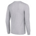 Los Angeles Kings Starter Heather Gray Logo Long Sleeve T-Shirt