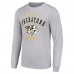 Nashville Predators Starter Heather Gray Logo Long Sleeve T-Shirt