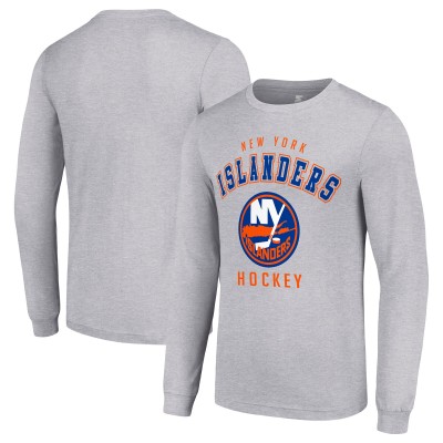Футболка с длинным рукавом New York Islanders Starter Logo - Heather Gray