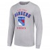 Футболка с длинным рукавом New York Rangers Starter Logo - Heather Gray