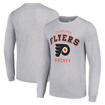 Футболка с длинным рукавом Philadelphia Flyers Starter Logo - Heather Gray