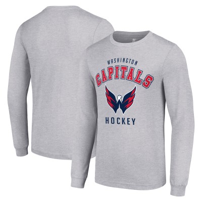 Футболка с длинным рукавом Washington Capitals Starter Logo - Heather Gray