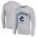 Vancouver Canucks Starter Heather Gray Logo Long Sleeve T-Shirt