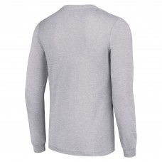Vancouver Canucks Starter Heather Gray Logo Long Sleeve T-Shirt